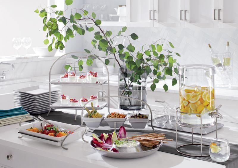 Cambridge 2-Tier Server with Plates - Crate and Barrel Philippines