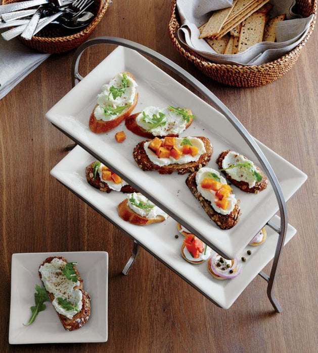 Cambridge 2-Tier Server with Plates - Crate and Barrel Philippines