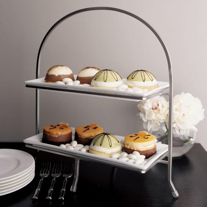 Cambridge 2-Tier Server with Plates - Crate and Barrel Philippines