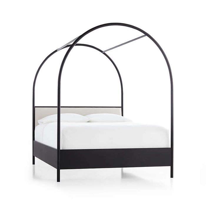 Canyon Queen Arched Canopy Bed with Upholstered Headboard by Leanne Ford