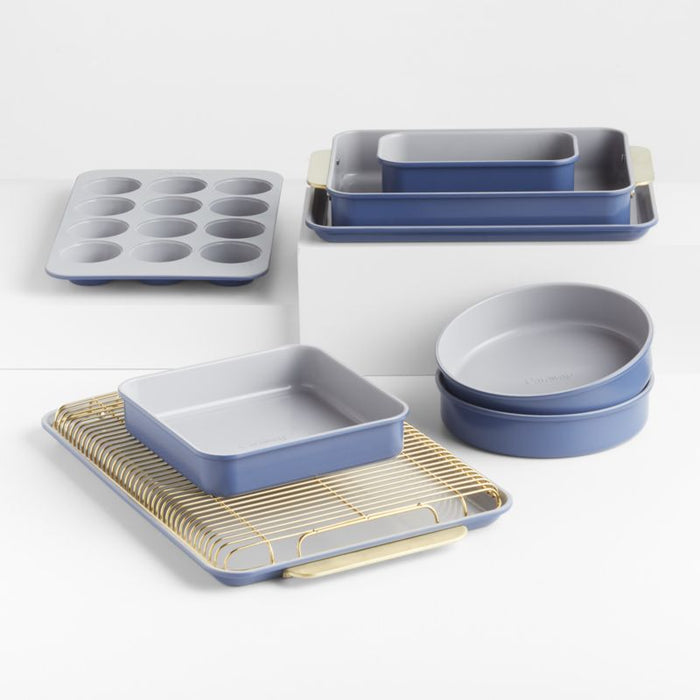 Caraway Complete 11-Piece Sapphire Blue Ceramic Bakeware Set