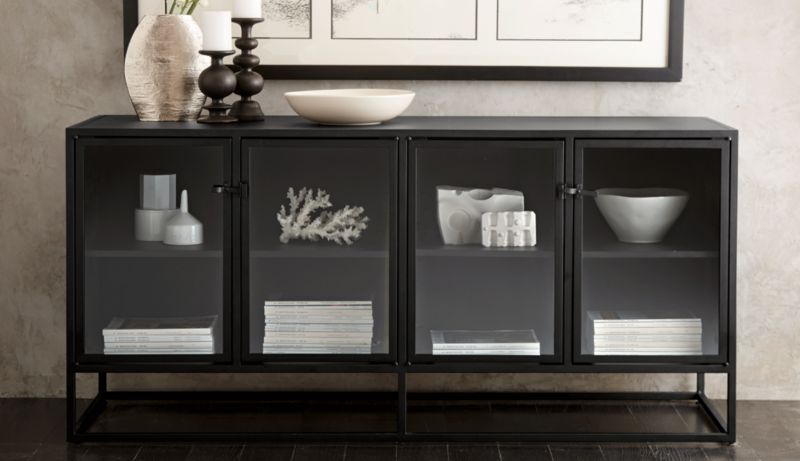 Casement Black Large Sideboard