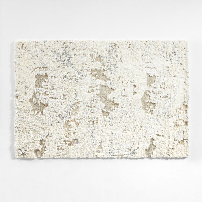 Cavazzi Neutral Distressed Area Rug 6'x9'