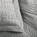 Celeste Grey Solid King Sham