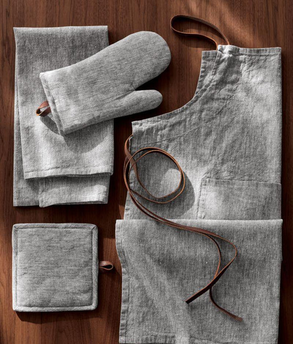 Chambray Grey Oven Mitt - Crate and Barrel Philippines