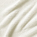 Organic Cotton 80"x80" Bright White Chunky Knit Bed Throw Blanket