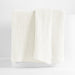 Organic Cotton 80"x80" Bright White Chunky Knit Bed Throw Blanket