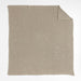 Organic Cotton 80"x80" Sand Beige Chunky Knit Bed Throw Blanket