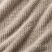 Organic Cotton 80"x80" Sand Beige Chunky Knit Bed Throw Blanket