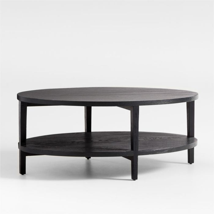 Clairemont Oval Ebonized 60" Coffee Table