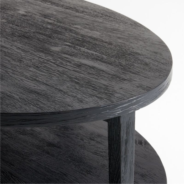 Clairemont Oval Ebonized 60" Coffee Table