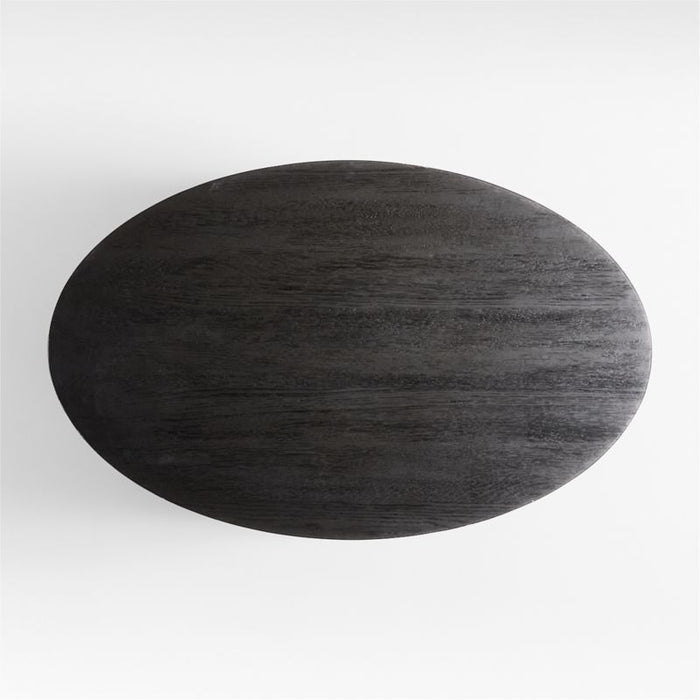 Clairemont Oval Ebonized 60" Coffee Table