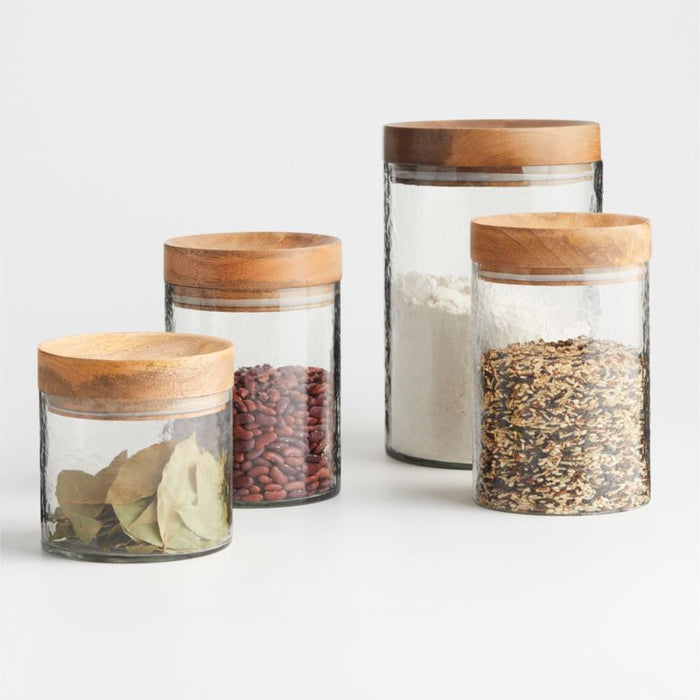 Cooper Extra-Large Glass Canister with Wood Lid