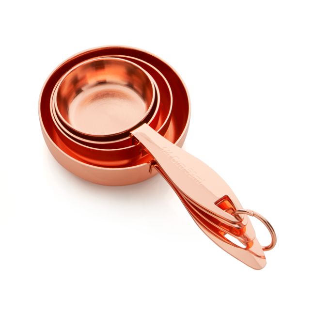 Copper Measuring Cups, Set of 4