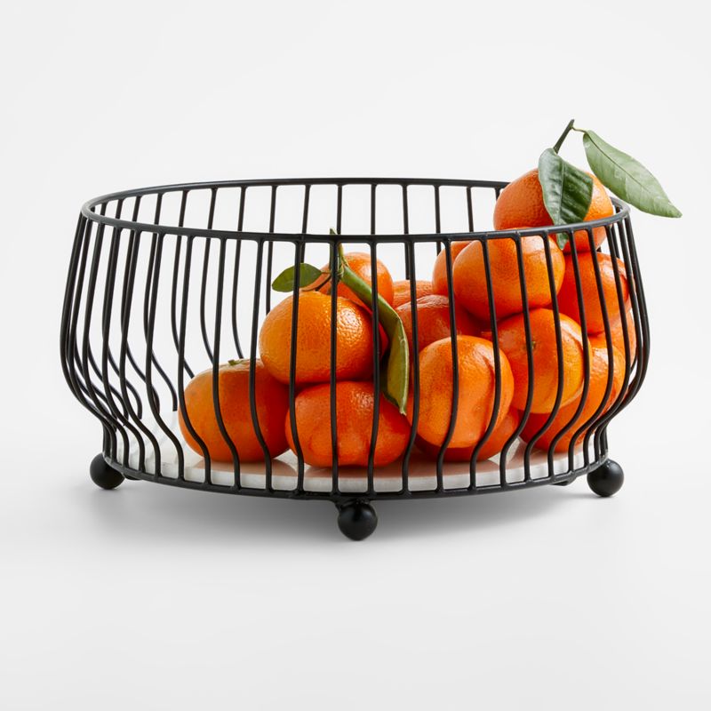 Cora Black Fruit Basket Crate and Barrel Philippines