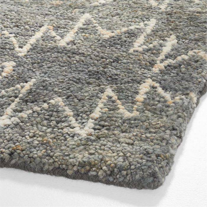 Cotallo Grey Hand-Knotted Rug 5'x8'