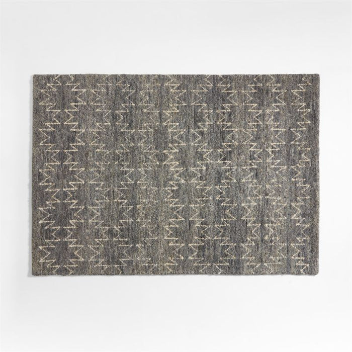Cotallo Grey Hand-Knotted Rug 5'x8'