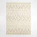 Courchevel Wool Hand-Knotted Ivory Area Rug 6'x9'