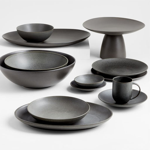 Craft Charcoal Grey Pedestal Plate