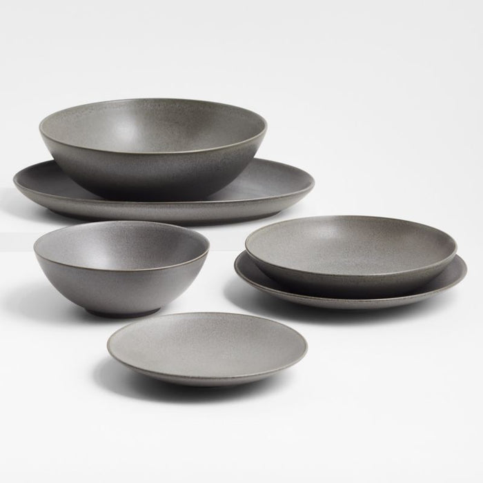 Craft Charcoal Medium Oval Platter