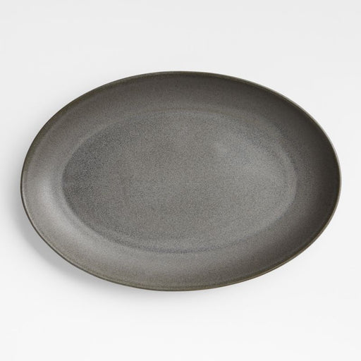 Craft Charcoal Medium Oval Platter