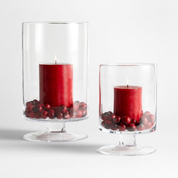 Red Cranberry Scented Pillar Candle 3x6