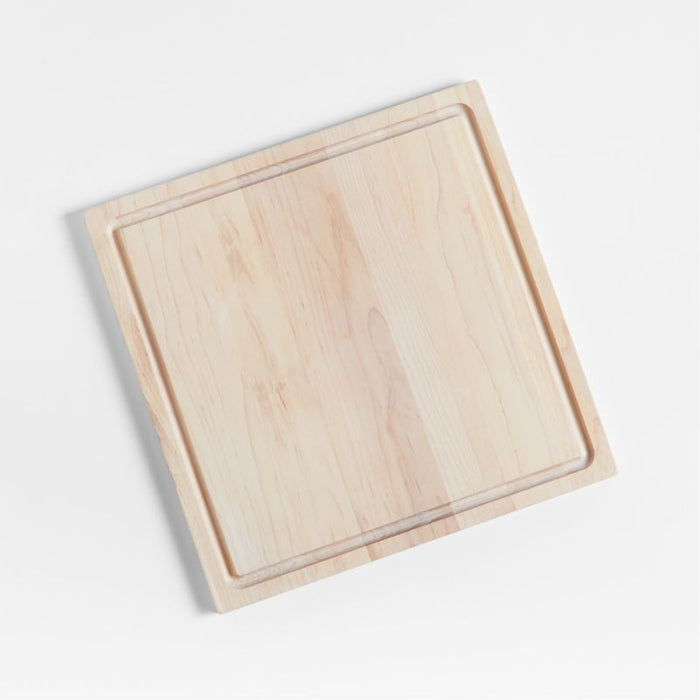 Crate & Barrel Maple Face-Grain Cutting Board 16"x16"x0.75"