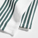 Cuisine Stripe Pendula Green Organic Cotton Dish Towels, Set of 2