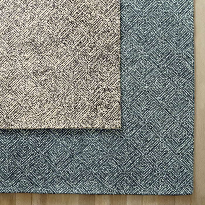 Curtis Flint Grey Geometric Area Rug 5'x8'