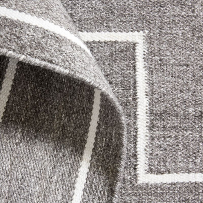 Cuzco Performance Handwoven Charcoal Grey Area Rug 6'x9'