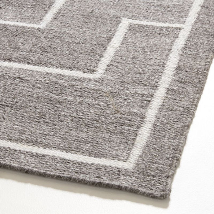 Cuzco Performance Handwoven Charcoal Grey Area Rug 6'x9'