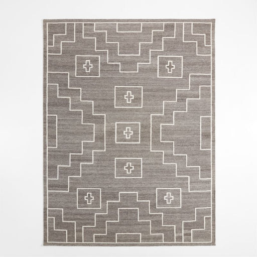 Cuzco Performance Handwoven Charcoal Grey Area Rug 8'x10'
