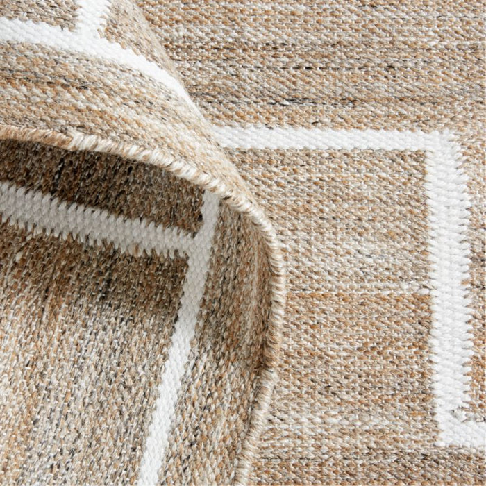 Cuzco Performance Handwoven Sand Brown Area Rug 6'x9'