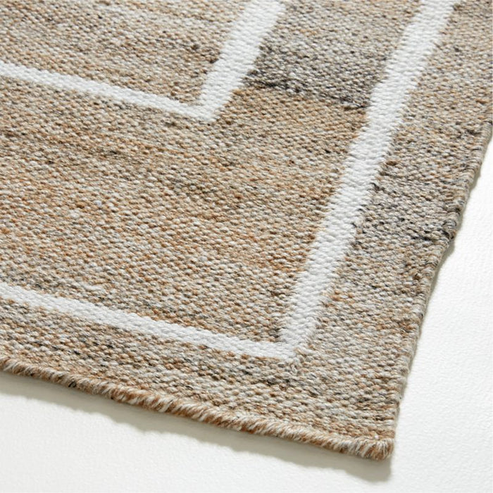 Cuzco Performance Handwoven Sand Brown Area Rug 6'x9'