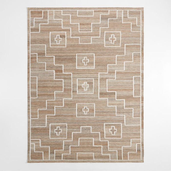 Cuzco Performance Handwoven Sand Brown Area Rug 6'x9'