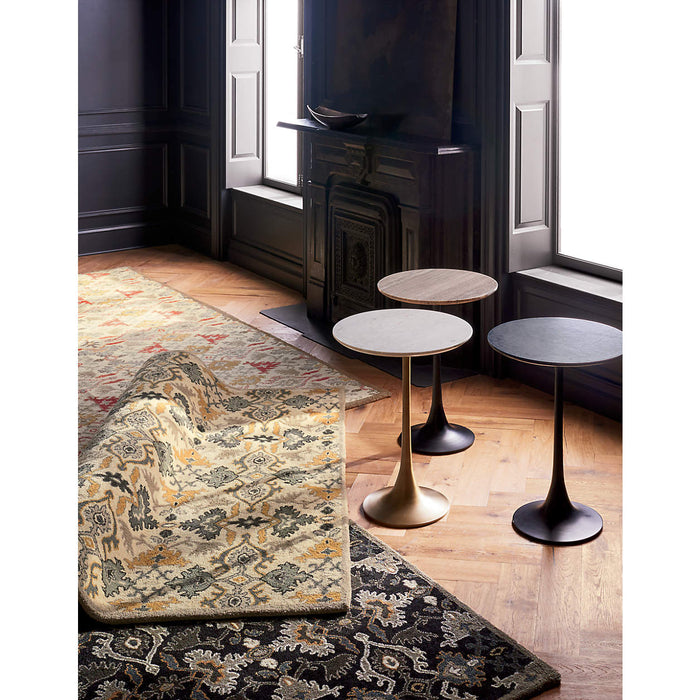 Nero Brown Marble Accent Table