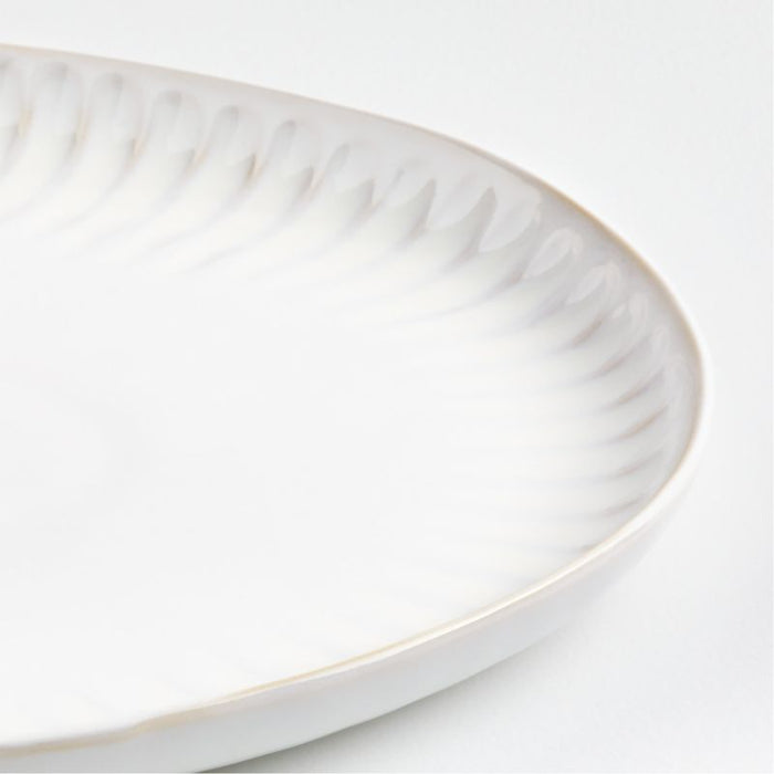 Dover White Large Oval Platter