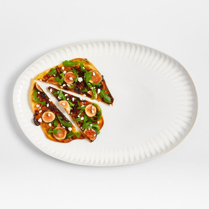 Dover White Large Oval Platter