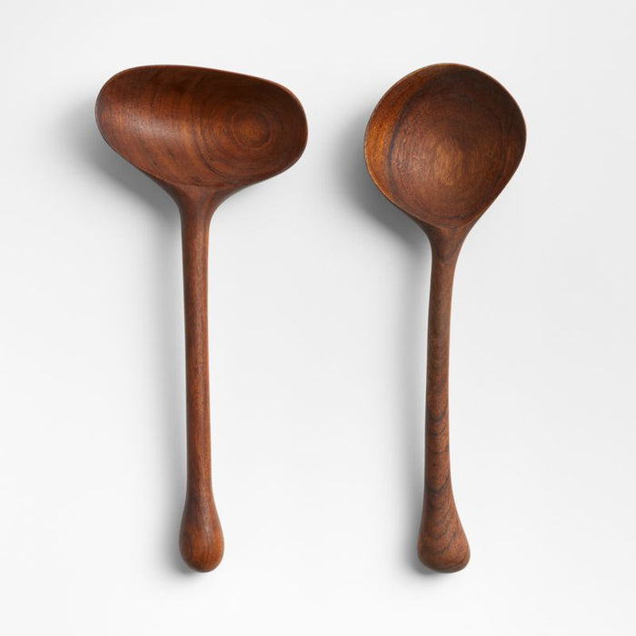 Dua Wooden Serving Utensils