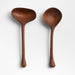 Dua Wooden Serving Utensils