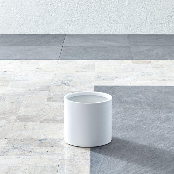 Dundee White Round Indoor/Outdoor Planter - Crate and Barrel Philippines