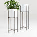 Dundee White Round Indoor/Outdoor Planter