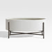 Dundee White Oval Indoor/Outdoor Planter with Stand 28"