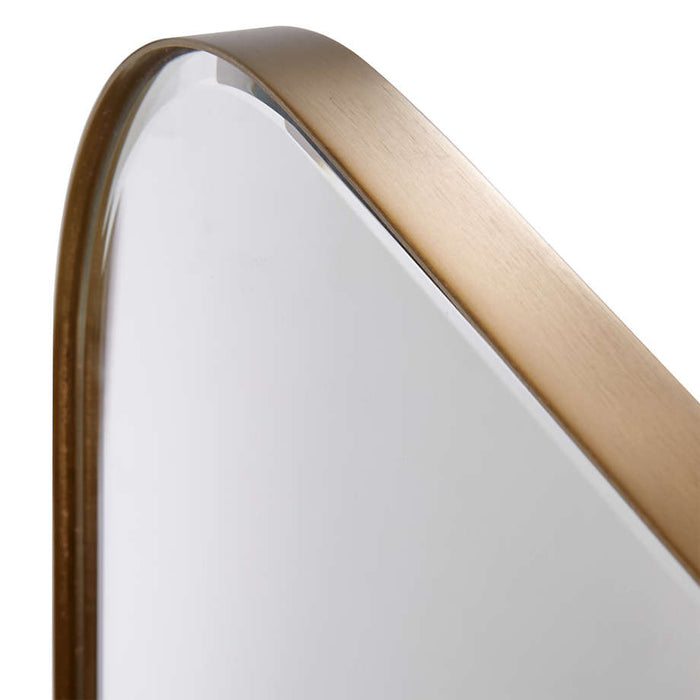 Edge Brass Arch Floor Mirror