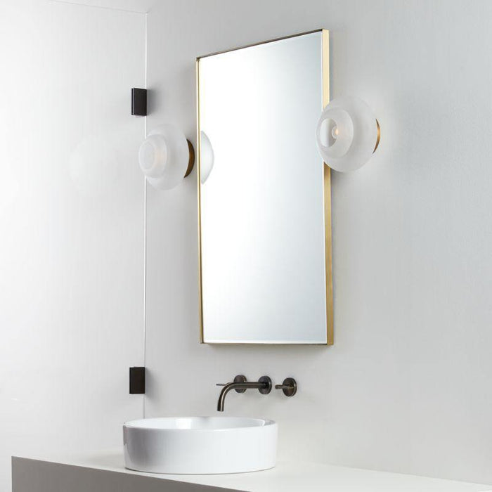 Edge Brass Rectangle Mirror - Crate and Barrel Philippines