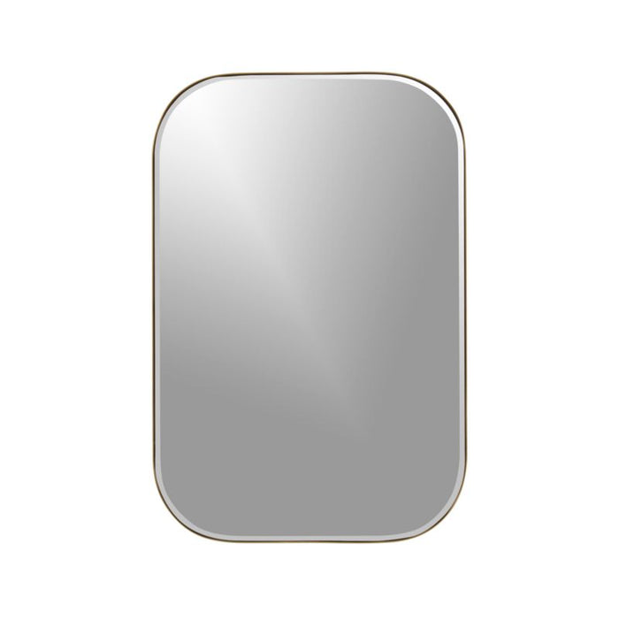 Edge Brass Rounded Rectangle Mirror
