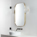 Edge Brass Rounded Rectangle Mirror