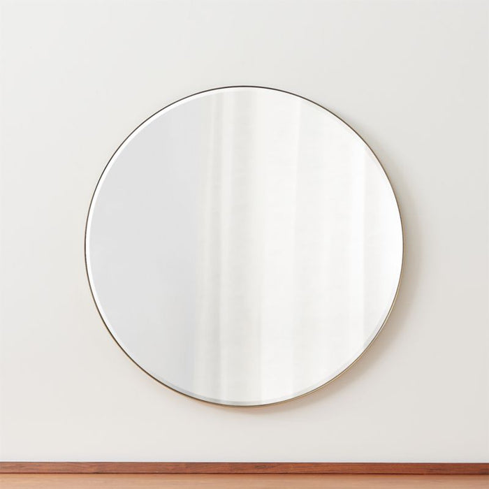 Edge Brass Round 30" Wall Mirror