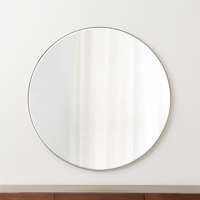 Edge Brass Round 48" Wall Mirror