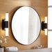 Edge Black Round 30" Wall Mirror